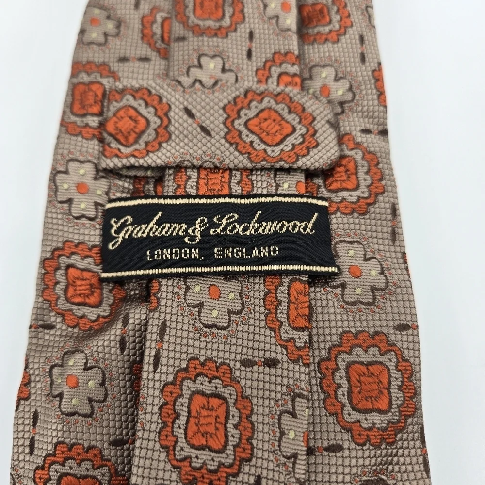 Graham & Lockwood Vintage Colored Tie 100% Silk